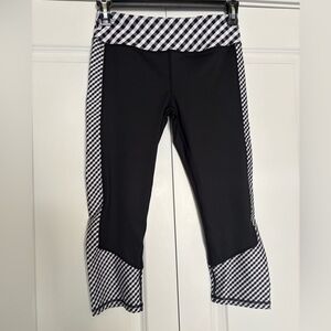 Kyodan Black and White Checkered Leggings